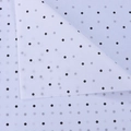 Detail of translucent white wrapping paper featuring black polka dots and thin texture - White Base Black Dots (28 Sheets/Pack)