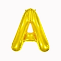 Golden letter A aluminum foil balloon for birthday party and wedding decorations - 16-inch Gold Slim Letter Aluminum Foil Balloon (a)