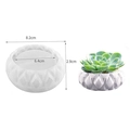Silicone mold for geometric succulent planters with diamond cut texture 8.2cm size - No.3 Flower Pot (Geometric Cut)
