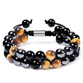 Yellow Tiger Eye Triangle Buckle