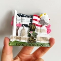 3D resin Washington D.C. souvenir fridge magnet with White House and Capitol Hill landmarks - (94) Washington Eagle USA