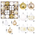 New 44Pcs Box (Gold White)