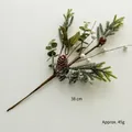 Artificial Christmas branch with pine cones and white berries, 38cm length decoration - 38CM Twig Spray