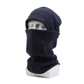 Winter fleece ski mask and neck warmer set in navy blue for cold weather protection - Navy Blue