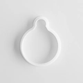 Christmas penguin snow globe cookie cutter in white durable plastic for baking - Christmas Bell Cutter Mold