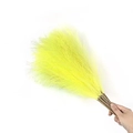 Pampas grass decoration, 55cm tall artificial yellow reed bundle with fluffy texture - 53-55cm / Lemon Yellow