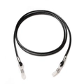 Black braided eyewear lanyard with silver metal clips and silicone loops on white background - Black