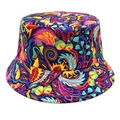 Bunter Fischerhut mit digitalem Pilzdruck und psychedelischen Mustern für Outdoor - M (56-58cm) / Pilz Psychedelischer Druck Stil (1#)