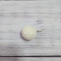 Palla di lana bianco crema fai-da-te con gancio per decorazioni natalizie - Bianco Sporco