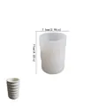 Silicone resin mold for pencil holder with horizontal wave texture finished product - Large Striped