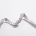 Sparkling silver glitter ribbon for Christmas party decorations and festive DIY crafts - 1cm Wide * 9m / Silver