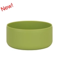 Grass green silicone protective boot for insulated water bottle anti-slip base cover - Matcha Green