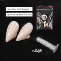 Halloween vampire teeth set including 15mm resin fangs and 5g adhesive particles - 15mm Fangs + 5g Adhesive Set