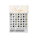 Detail of Tomoni to 318 ultra-thin nail stickers with black and gold twinkle star designs - Dim Star Style (to 318)