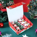 Set di candele natalizie con figure di Babbo Natale, albero e pupazzo di neve in confezione - Set di candele natalizie A