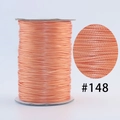 Spool of light orange waxed cord for DIY bracelets and necklaces, color number 148 - #148 Fluorescent Medium Pink / 1.0mm 160m