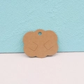 Wolkenförmige Ohrring-Displaykarte aus braunem Kraftpapier mit vorgestanzten Löchern - 6*5cm Wolkenkarten (100 Stück) / Braun