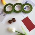 Three rolls of dark green floral tape for DIY handicrafts and flower arrangement - 08 Grass Green