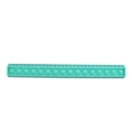Mint green silicone pop-it sensory ruler with 30cm scale for stress relief and fun - Mint Green