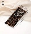 Elastic leopard print sports headband with knot detail, 9cm width and 21cm length - Leopard Print