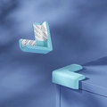 Protezione angolare in silicone azzurro a forma di L con adesivo 3M per bambini - Forma a L Blu