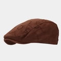 Gorra vintage marrón con patrones de corazones bordados para hombre y mujer - Talla única / Marrón Oscuro