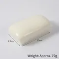 Realistic 15cm PU foam slow rebound bread loaf toy for stress relief with dimensions - Rectangular White Bread