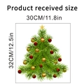 Weihnachtsbaum Wandsticker Produktmaße zeigen 30cm Breite und 32cm Höhe im Detail - 30x32cm