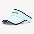 Light blue UV protection sun visor for women with black trim and MENGLANDI lettering - Blue