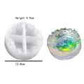 Rainbow resin ashtray made from a mountain peak silicone mold with 12.8cm diameter - Style 3 Mountain Ashtray Mold