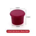 Rose red food grade silicone wine bottle stopper, leakproof seal 3.6cm x 2.6cm - Standard Type / Rose Red