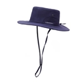 Dark blue UV Protection 50+ outdoor hiking bucket hat with adjustable chin strap - One Size / Navy Blue
