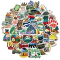 50pcs waterproof outdoor camping graffiti stickers for luggage motorbikes and laptops - Outdoor Camping Series