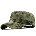 Classic jungle camouflage cadet cap with breathable metal eyelets and flat top structure - Jungle Camo(04)