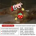 Christmas window sticker featuring gingerbread man with red bauble, static cling vinyl - Christmas Ball / Small (30x40cm)