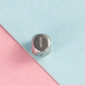 Perle tube en acier inoxydable argenté pour la fabrication de bijoux DIY - Lettre I