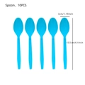 Blue Zelda themed party set including 10 pieces of 6.1-inch disposable plastic spoons - 10 Pieces/Pack Blue Spoons
