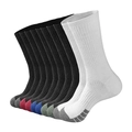Lot de chaussettes de sport homme multicolores avec talons et pointes renforcés - Taille Unique 39-47 / Multicolore