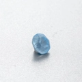 DIY geometric round blue zircon stone with multi-faceted cut for ear stud accessories - 6.2MM / Blue/Mocha (38#)
