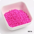 3mm durable rose pink glass seed beads for DIY jewelry making in square white container - KK16 Rose Red
