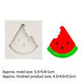 DIY Silikonform in Form einer Wassermelonenscheibe für Backen und Bastelprojekte - Wassermelone / Grau