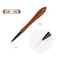 Pinceau liner à ongles professionnel avec manche en noyer et poils fins de 10mm - Stylo Liner (HL06)