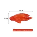 Realistic toy chicken feet model 6.5cm long orange resin food prop for pranks - Chicken Claw - Model Style