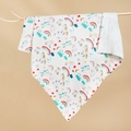 6-layer cotton muslin baby blanket with rainbow unicorn print and breathable texture - 4-Layer 70*90cm / Unicorn