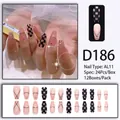 Lange Kunstnägel mit Schachbrettmuster und Strasssteinen in Nude und Schwarz - Nude Pink Schachbrett Einfach Diamant (D186)