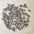Bélières en acier inoxydable argenté et embouts pour création de bijoux DIY - 3*7mm / Couleur Acier