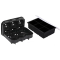 Set 6 sphères + 6 cubes avec couvercle noir (Avec entonnoir)