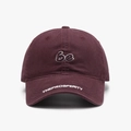 Berretto da baseball bordeaux in cotone con ricamo 3D 6e e visiera curva chic - Regolabile / Borgogna