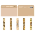 Set of 5 vintage magnetic bookmarks featuring Mucha-style classical art illustrations - Classical Woman CXSQ019