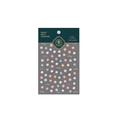 Stickers ongles adhésifs avec motifs de fleurs macarons colorées en rose et violet - Série de Fleurs Plates (KX113)